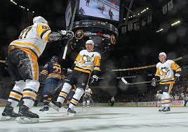 March 1 2019 At Buffalo Sidney Crosby Finished With Two Points 1g 1a To Bring Him Within One Point Shy Of 80 Pittsburgh Penguins Lets Go Pens Evgeni Malkin