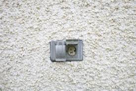 Drill into the mark to make a pilot hole in the wall. How To Install An Exterior Outlet Box In Stucco