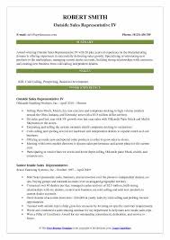 So as a sales professional this experience section is just a bulleted list of the candidate's job description. Outside Sales Representative Resume Samples Qwikresume