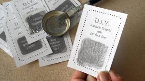 Cover them with clear contact paper, or laminate them. How To Make Diy Scratch Card Easy Tutorial Youtube