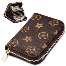 Maxgear metal business card holder for women & men, pocket business card case slim business card wallet business card holders name card holder, 3.7 x 2.3 x 0.3 inches, stainless steel, silver grid. Credit Card Holder For Women Men Rbeik Accordion Style Id Business Card Wallet Case Card Slots Zipper Travel Wallet Purse Pocket For Ladies Girls Boys D Pattern Coffee Buy Online In Turkey At