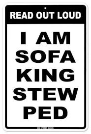 Sofa King Tin Sign Allposters Com In 2020 Sofa King Funny Memes Images Funny Quotes