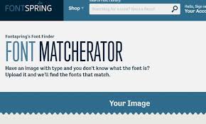 Fontspring Matcherator Find Fonts From An Image Find Fonts Font Finder Fonts
