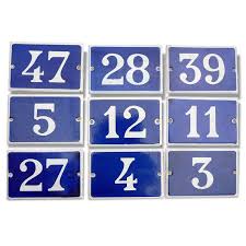 Old Enamelled Plates House Numbers French Door Number Blue Etsy Ceramic House Numbers French Doors Old Plates