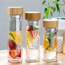 Which glass water bottle is the best? Fressko Glass Water Bottle Infuser Fruit Infused Water Bottle Infused Water Bottle