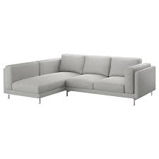 Nockeby Tallmyra White Black With Chaise Longue Left 3 Seat Sofa Width 277 Cm Height 82 Cm Ikea Ikea Sofa Black And White Sofa Couch With Chaise