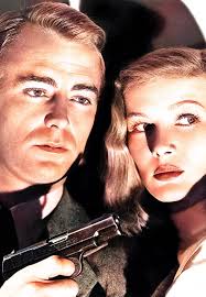 Alan Ladd and Veronica Lake in The Blue Dahlia (1946) Director: George  Marshall "An ex-bomber pilot is suspected of murdering his unfaithful wife."