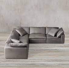 Shop at everyday low prices for a variety of sectional sofas & couches of all popular styles. Cloud Modular Leather L Sectional Restoration Hardware Confirm Shape And Size For Living Room Chaise Sectional Chaise Sofa Leather Sectional Living Room