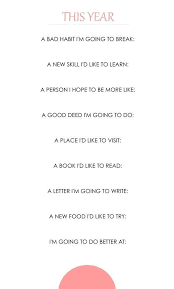 20 New Year Resolution Ideas And Challenges Sjalvforbattring Planerare Nyarsafton