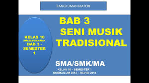 Maybe you would like to learn more about one of these? Seni Budaya Kelas 10 Bab 3 Seni Musik Tradisional Youtube