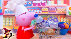 Todas estas cosas se dan en el supermercado. Peppa Pig Y La Bebe Van De Compras En Supermercado Youtube