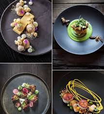 Sternekochen Sternekchen Dekorieren Anrichtet Anrichtet Speisen Gourmet Speisen Plating Dessert Teller Telle Gida Yemek Sunumu Moleculer Gastronomi