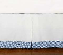 Gray chevron aqua blue bumperless crib | etsy. Blue Gingham Crib Skirt Crib Skirts Pottery Barn Baby Crib Bed Skirt