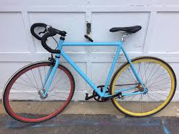 On Sale Mission Bike Fixed Gear Track Bike 54cm Baby Blue Track Bike Bike Fixed Gear