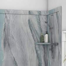 Tub surround that looks like tile what makes small bath feel larger shower tile to ceiling. Flexstone Elite 60 W X 32 D X 60 H Bathtub Surround 3 Piece At Menards