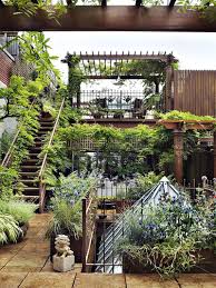 New York Split Level Terrace Rooftop Garden Nyc Rooftop Garden Roof Garden