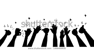 Hand Drawn Hands Clapping Applause People Stock Vector Royalty Free 1496469935 How To Draw Hands Silhouette Vector Stock Vector