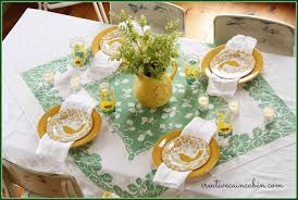 Red, green, pink, white, purple, yellow, blue, beige, multicolor, orange, grey, gold, brown, coffee. St Patrick S Day Table Setting Creative Cain Cabin