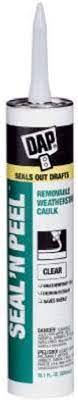 It seals anything that comes in one of those tubes, adhesive, caulk, silicone, etc., and i've had caulk last for well over a year and a half with out a problem. Amazon Com Dap 18354 Seal N Peel Removable Caulk 10 1 Ounce Home Improvement