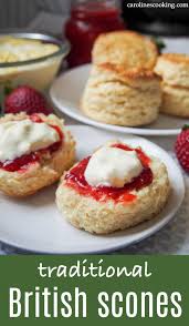 It is made of wheat, barley, or oatmeal and baking powder to make it rise. British Scones Caroline S Cooking