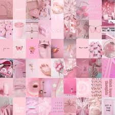 Collage mural, bedroom wall collage, photo wall collage, photo rose, pink photo. Pink Photo Wall Collage Kit Pink Aesthetic Baby Pink Etsy Hong Kong