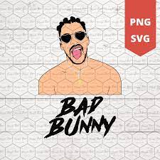 Bad Bunny With Tounge Svg Png In 2021 Bunny Svg Bunny Logo Bunny Face