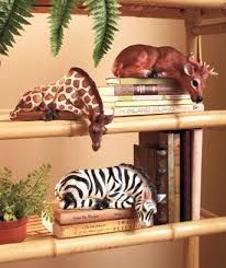 Safari Shelf Sitters Safari Home Decor Animal Print Decor Safari Living Rooms
