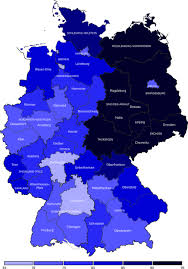 It is made up of native germans as well as immigrants from other parts of europe and asia. Germans In Germany Population Without A Migrant Background In Each District Historical Maps Genealogy Map Map