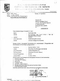 Contoh surat permohonan pemasangan air pdam. Contoh Surat Izin Pengambilan Air Tanah Contoh Surat