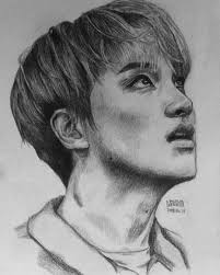 Nct S Haechan Fanart Nct Haechan Fanart Kpop Drawing Sketch Cara Menggambar Gambar Sketsa