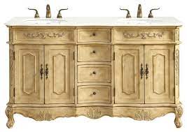 Glass bathroom vanity accessories beige aesthetic. 60 Double Bathroom Vanity Set Antique Beige Victorian Bathroom Vanities And Sink Consoles By Parma Home Houzz