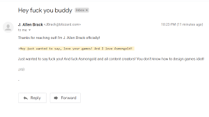 Check spelling or type a new query. Uh Oh I Just Got Another Response From J Allen Brack Himself Totally Real Wow