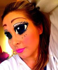 Creepy That S A Real Live Human Behind All That Makeup Creepy Creepy Creepy Anime Eye Makeup Anime Eyes Halloween Makeup