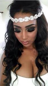 Wedding veils and headpieces, when styled together, can create a beautiful focal point from behind as you walk down the aisle. Hair Headpiece With Veil Black Wedding Hairstyles Black Bridesmaids Hairstyles Trendy Wedding Hairstyles