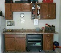 Repurposing Kitchen Cabinets For Some Much Needed Garage Organization Storage By Trashfindredesi Garage Storage Organization Kitchen Cabinets Garage Workshop