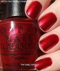 Opi I M Not Really A Waitress Favorite Nail Color Nail Polish Opi Red Red Nails