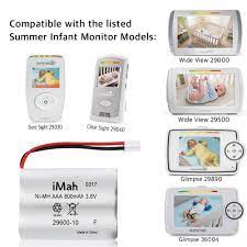 Buy Replacement Battery 29600 10 Connector Only Fits Summer Infant Baby Monitor Wide View 28650 29000 29000a Clear Sight 29040 29030 Online In Turkey B0852m9jz8