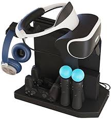 Both of them has been unused for over a year. Skywin Psvr Charging Display Stand Showcase Cool Charge And Display Your Ps4 Vr Playstation 4 Vertical Stand Fan Controller Charger And Hub Pricepulse