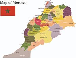 Marokko ist das tor zu afrika, der perle des orients. Marokko Karte Der Regionen Und Provinzen Orangesmile Com