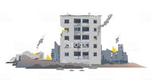 House war ruin building damaged city failed buildings damaged buildings skyscraper destroyed war city war building damaged building collapse building. One Five Story Eastern European Destroyed Building Between The Ruins Free Vector Art Stock Illustration City Buildings