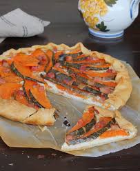 Torta salata di zucca, porcini e ricotta. Torta Salata Con Zucca Torta Salata Zucca E Ricotta Ricetta Con Brise Ricette Idee Alimentari Cibo Etnico