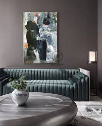 Extra Large Wall Art Dark Abstract Painting Pallet Knife Etsy Extra Large Wall Art Large Wall Art Pallet Painting