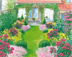 1 Garten 2 Ideen Ein Reihenhausgarten Aus Der Reihe Reihenhausgarten Schmaler Garten Garten