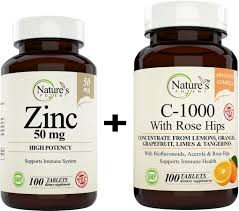 Vitamin c is essential for the synthesis of collagen. Zinc 50mg And Vitamin C 1000mg Supplements 100 Tablets Each Walmart Com Walmart Com