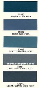 1966 mustang convertible interior paint codes