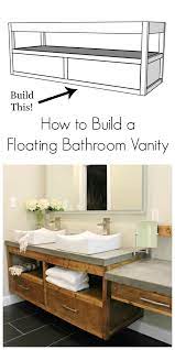 Both designs conceal plumbing, support a sink, and provide ample storage. How To Build A Diy Modern Floating Vanity Or Tv Console Floating Bathroom Vanities Bathroom Vanity Plan Diy Bathroom Makeover