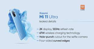 Technical specifications of the xiaomi mi 11 ultra smartphone. Possible Mi 11 Ultra Specs Tipped 2k 120hz Display 67w Wireless Charging And More 91mobiles Com