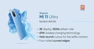 Das xiaomi mi 11 bestellen! Possible Mi 11 Ultra Specs Tipped 2k 120hz Display 67w Wireless Charging And More 91mobiles Com