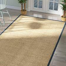 Seagrass does not attract dust or dirt and is. Andover Mills Jeremy Bamboo Slat Seagrass Natural Blue Area Rug Reviews Wayfair