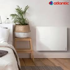 76 х 45.5 х 8 см. Radiateur Chaleur Douce Atlantic Sokio Digital Horizontal 2000w Blanc 503114 Vita Habitat
